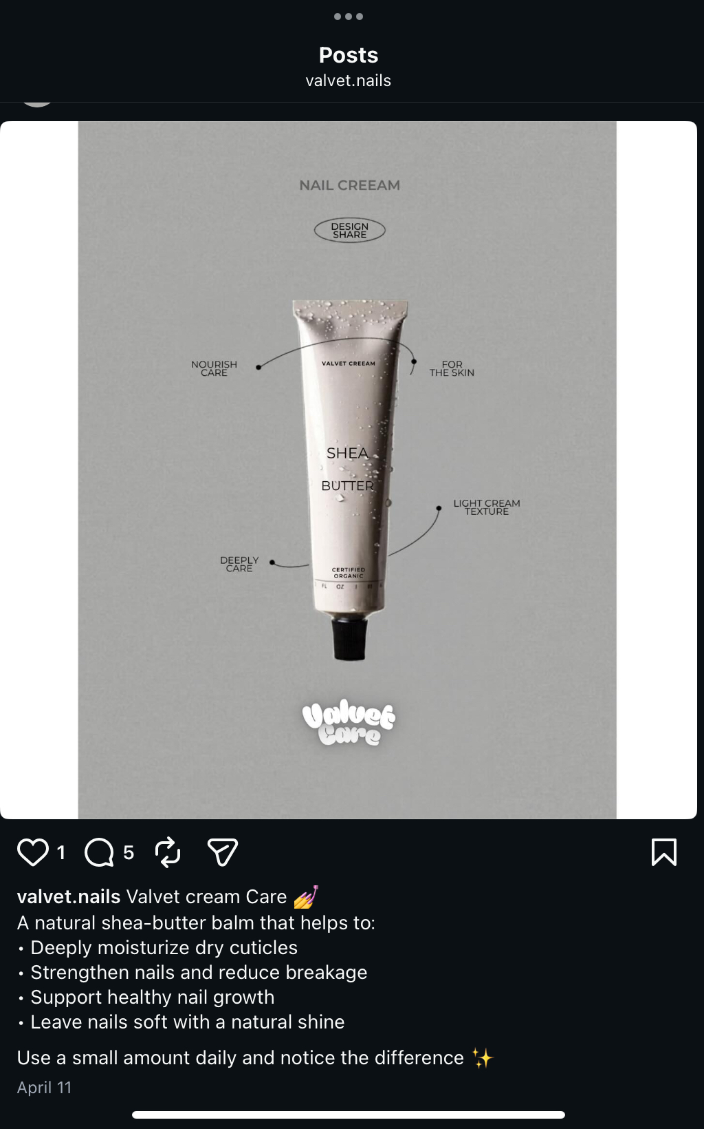 Valvet nails university marketing project